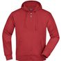 James&Nicholson Men's Hooded Jacket red