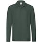 fruit of the loom Premium Long Sleeve Polo forest_green