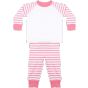 Larkwood Children's Striped Pyjama pink_stripe