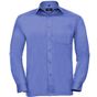 Russell Collection Men’s long sleeve classic polycotton poplin shirt corporate_blue