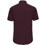 Russell Collection Men’s short sleeve fitted stretch shirt port