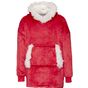 Ribbon Le sweat à capuche Ribbon pour enfants de style sherpa, confortable, réversible et oversize christmas_red