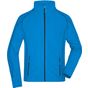 James&Nicholson Men's Structure Fleece Jacket aqua/navy