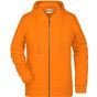 James&Nicholson Ladies´ Zip-Hoody orange