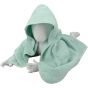 A&R Serviette à capuche pour bébé Babiezz® Pastel green