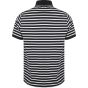 Front Row Striped jersey polo shirt navy/white
