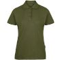 HRM Women's Heavy Polo Olive