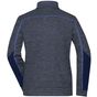 James&Nicholson Ladies´ Structure Fleece Jacket navy_melange/navy/royal