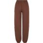 Build Your Brand Ladies Fluffy Sweatpants Chocolate brown
