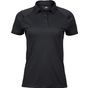 tee jays Women's luxury sport polo - black - M