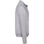 fruit of the loom Classic zip neck sweat heather_grey
