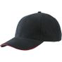 Myrtle Beach Light brushed Sandwich Cap black/red