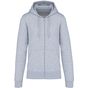 Kariban Sweat-shirt à capuche écoresponsable à fermeture zippée homme oxford_grey