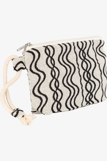 Image produit Pochette zippée recyclé - Motif vague