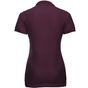 Russell Ladies' stretch polo burgundy