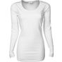 tee jays Ladies Stretch LS Tee Extra Lang - white - XS