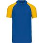 kariban Polo Baseball - r.blue/yellow - L