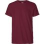 Neutral Mens Roll Up Sleeve T-Shirt bordeaux