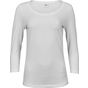 Tee Jays Ladies 3/4 Sleeve Stretch Tee white