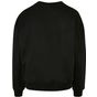 Build Your Brand Ladies Oversized Crewneck Sweatshirt black