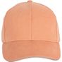 K-up Casquette en coton biologique à sandwich contrasté - 6 panneaux peach/metal_grey