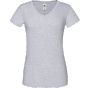 fruit of the loom Ladies 150 V-neck T heather_grey