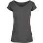 Build Your Brand Basic Ladies Wide Neck Tee charcoal