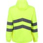 Regatta Men's Hi-Vis Pro Waterproof Reflective Packaway Work Jacket yellow