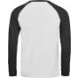 Tee Jays Unlabeled Baseball Tee white/black
