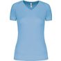 ProAct T-shirt de sport manches courtes col v femme sky_blue