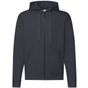 fruit of the loom Classic Hooded Sweat Jacket bleu_fonce