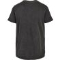 Build Your Brand Acid Washed Round Neck Tee black