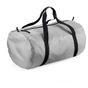 Bagbase Packaway Barrel Bag silver/black