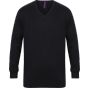 Henbury Men's 12gg v-neck jumper navy