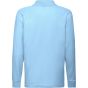 fruit of the loom Kids 65/35 long sleeve polo sky_blue
