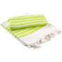 A&R Fouta Dalaman Hamamzz® White / Lime green