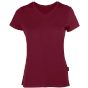 HRM Women's Luxury V-Neck Tees Bordeaux