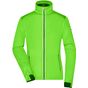 James&Nicholson Ladies´ Sports Softshell Jacket bright_green/black