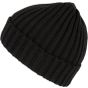 K-up Bonnet à double côte et revers black