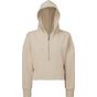 TriDri Sweat à capuche 1/2 zip pour femme Tridri® nude
