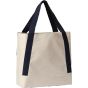 Nutshell Tote bag Dakota à bandoulière contrastée recyclé natural/french_navy