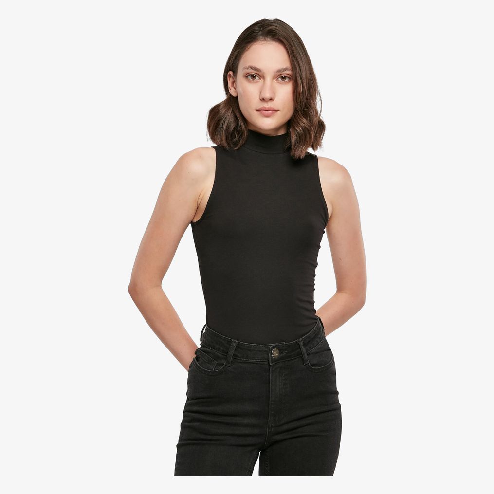 Ladies Sleeveless Turtleneck Body Build Your Brand