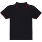 AWDis Just Polos Stretch tipped polo black/red