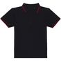 Awdis just polos Stretch tipped polo black/red