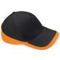Beechfield Casquette de compétition Teamwear black/orange