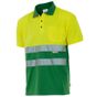 Velilla Polo bicolore manches courtes haute visibilité fluo_yellow/green