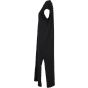 Build Your Brand Ladies Long Extended Shoulder Dress Black