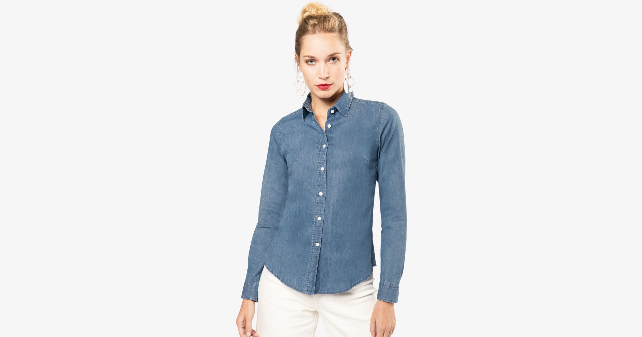 Chemise Kariban K509 Chemise Chambray femme