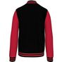 kariban Blouson molleton teddy Unisexe black/red