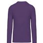 Kariban T-shirt homme manches longues encolure ronde purple
